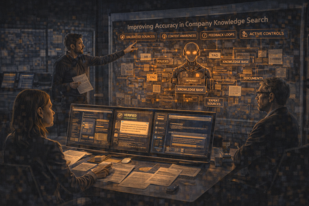 ИИ и поиск по знаниям компании: как повысить точность ответов